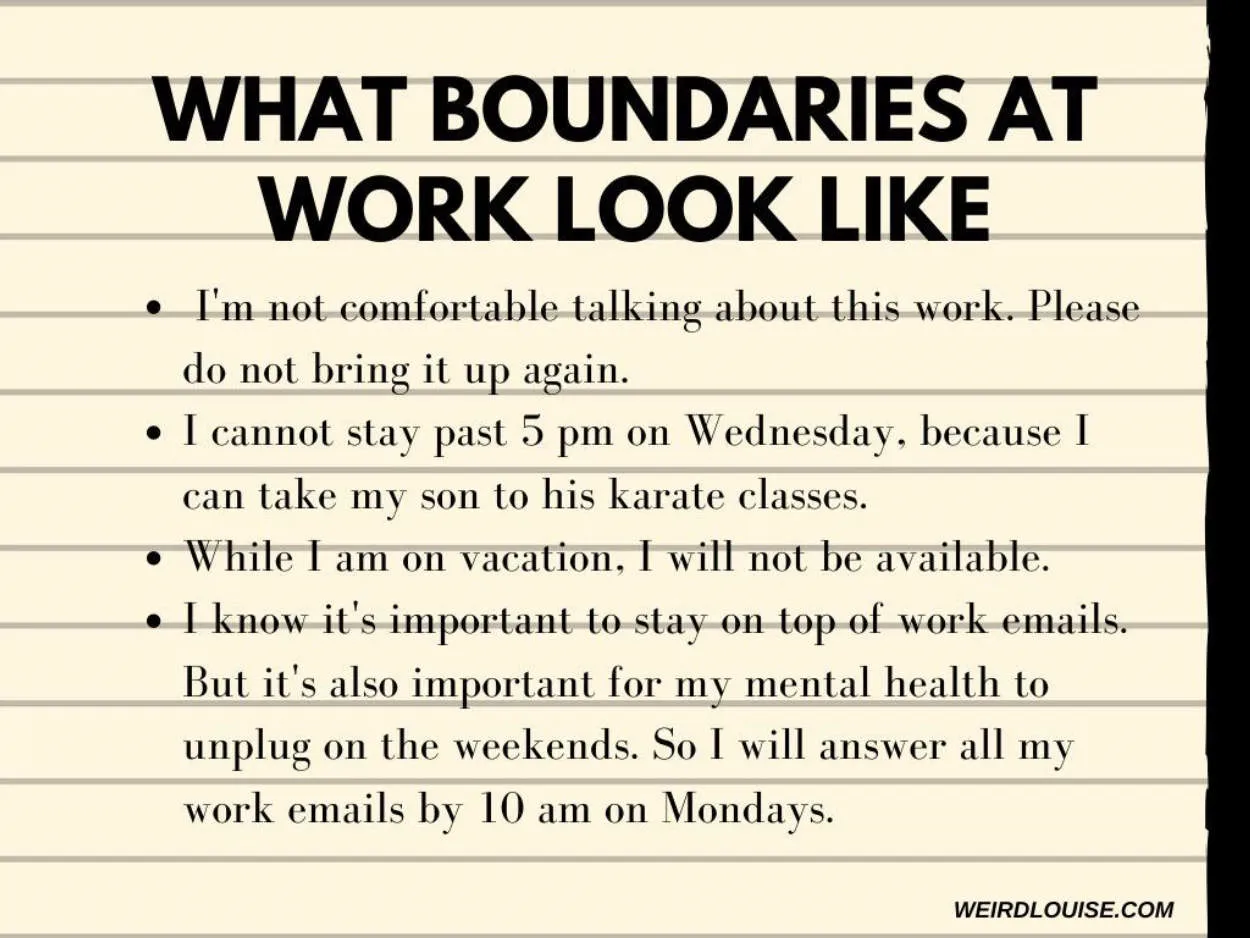 Setting Healthy Boundaries at Work