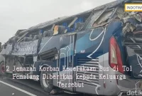 2 Jenazah Korban Kecelakaan Bus di Tol Pemalang Diberikan kepada Keluarga Tersebut