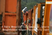 4 Fakta Menarik: Truk Sampah di Jakarta Menghebohkan dengan Pintu Nyaris Copot