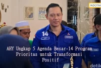 AHY Ungkap 5 Agenda Besar-14 Program Prioritas untuk Transformasi Positif