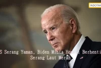 AS Serang Yaman, Biden Minta Houthi Berhenti Serang Laut Merah