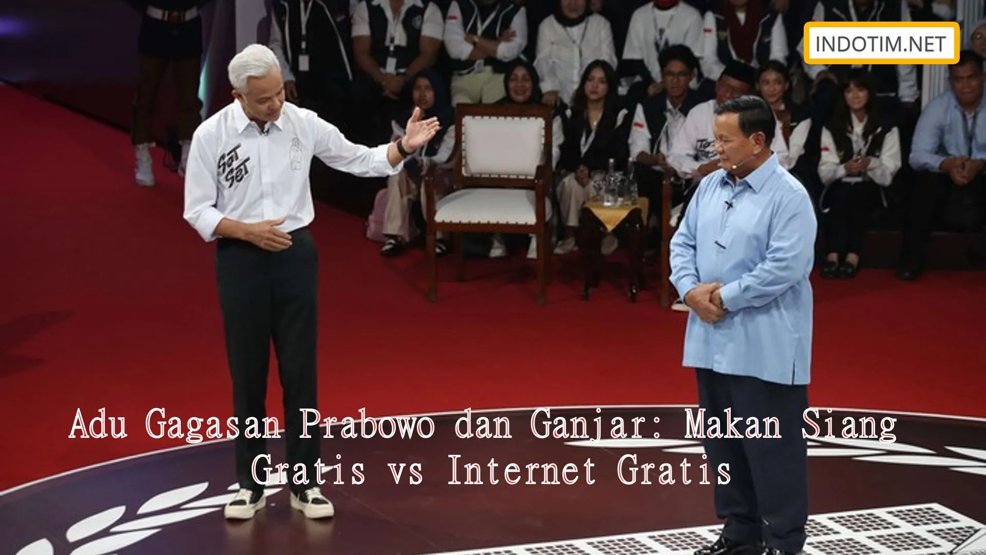 Adu Gagasan Prabowo dan Ganjar: Makan Siang Gratis vs Internet Gratis