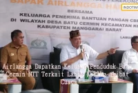 Airlangga Dapatkan Keluhan Penduduk Batu Cermin NTT Terkait Lahan Kering akibat Cuaca