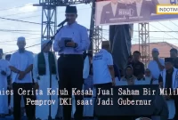 Anies Cerita Keluh Kesah Jual Saham Bir Milik Pemprov DKI saat Jadi Gubernur