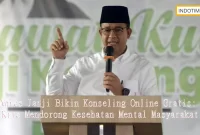 Anies Janji Bikin Konseling Online Gratis: Kita Mendorong Kesehatan Mental Masyarakat