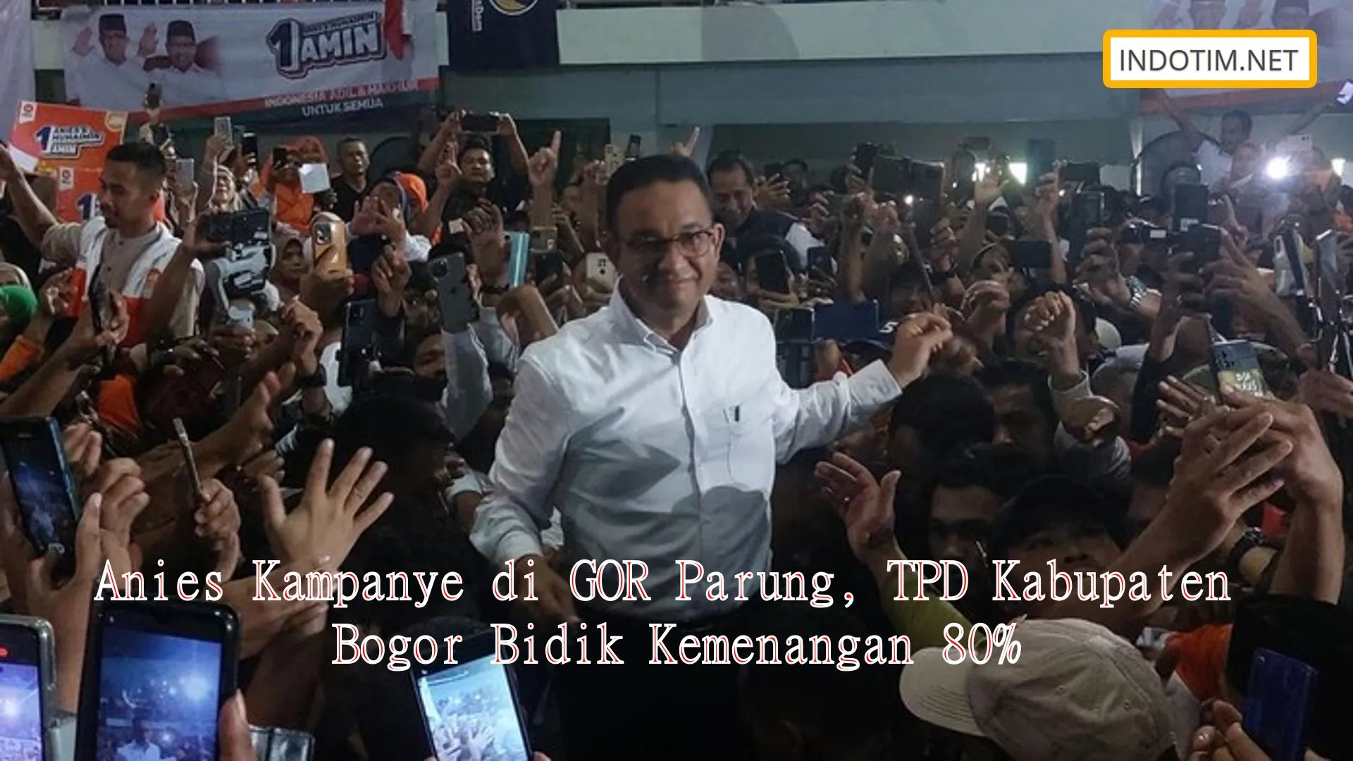 Anies Kampanye di GOR Parung, TPD Kabupaten Bogor Bidik Kemenangan 80%