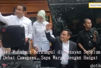 Anies-Muhaimin Berkumpul di Senayan Sebelum Debat Cawapres, Sapa Warga dengan Hangat