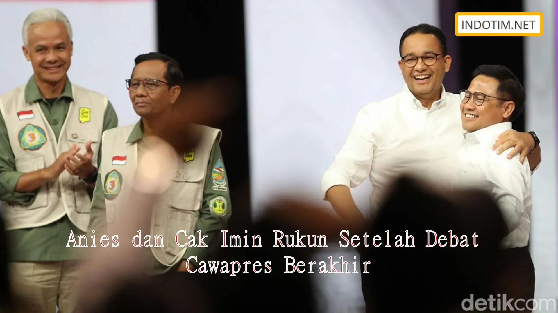 Anies dan Cak Imin Rukun Setelah Debat Cawapres Berakhir