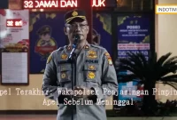 Apel Terakhir: Wakapolsek Penjaringan Pimpin Apel Sebelum Meninggal