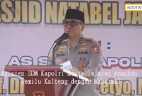 Asisten SDM Kapolri Minta Jajaran Amankan Pemilu Kalteng dengan Maksimal