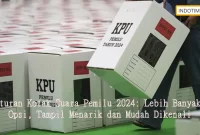 Aturan Kotak Suara Pemilu 2024: Lebih Banyak Opsi, Tampil Menarik dan Mudah Dikenali