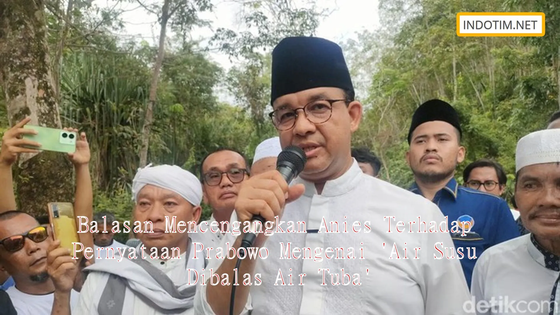 Balasan Mencengangkan Anies Terhadap Pernyataan Prabowo Mengenai 'Air Susu Dibalas Air Tuba'
