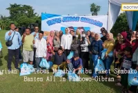 Barisan RFG Tebus Murah 2 Ribu Paket Sembako: Banten All In Prabowo-Gibran