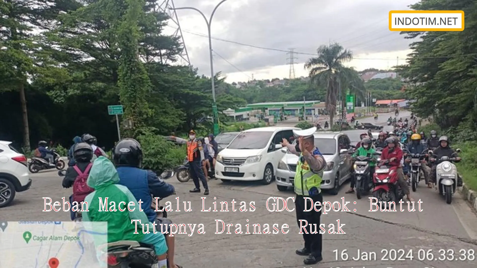 Beban Macet Lalu Lintas GDC Depok: Buntut Tutupnya Drainase Rusak