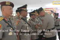 Brigjen Mardiaz Pimpin Sertijab Waka Setukpa dan PJU Setukpa Lemdiklat Polri