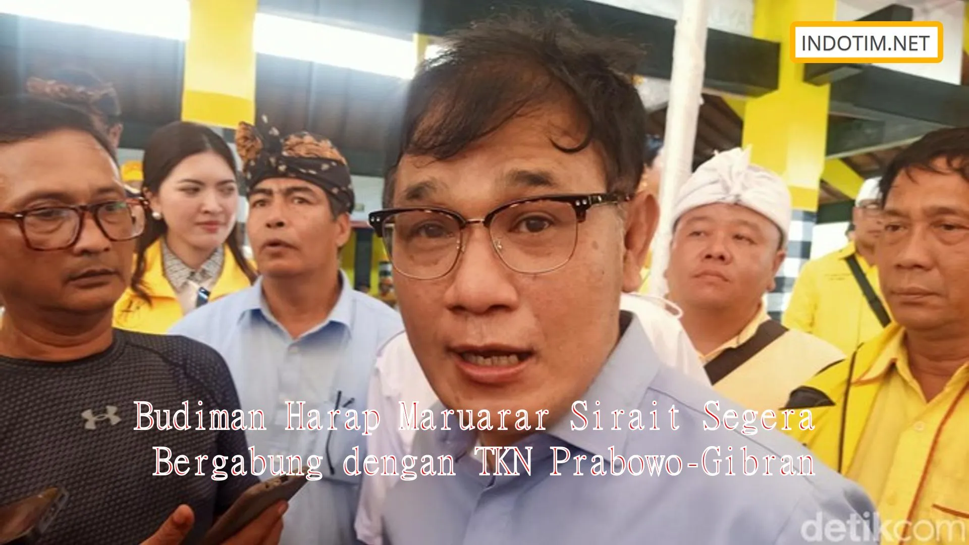 Budiman Harap Maruarar Sirait Segera Bergabung dengan TKN Prabowo-Gibran