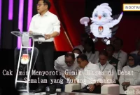 Cak Imin Menyoroti Gimik Gibran di Debat Semalam yang Kurang Bermakna