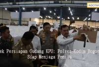 Cek Persiapan Gudang KPU: Polres-Kodim Bogor Siap Menjaga Pemilu