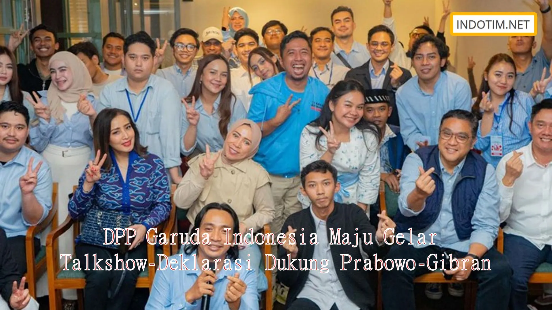 DPP Garuda Indonesia Maju Gelar Talkshow-Deklarasi Dukung Prabowo-Gibran