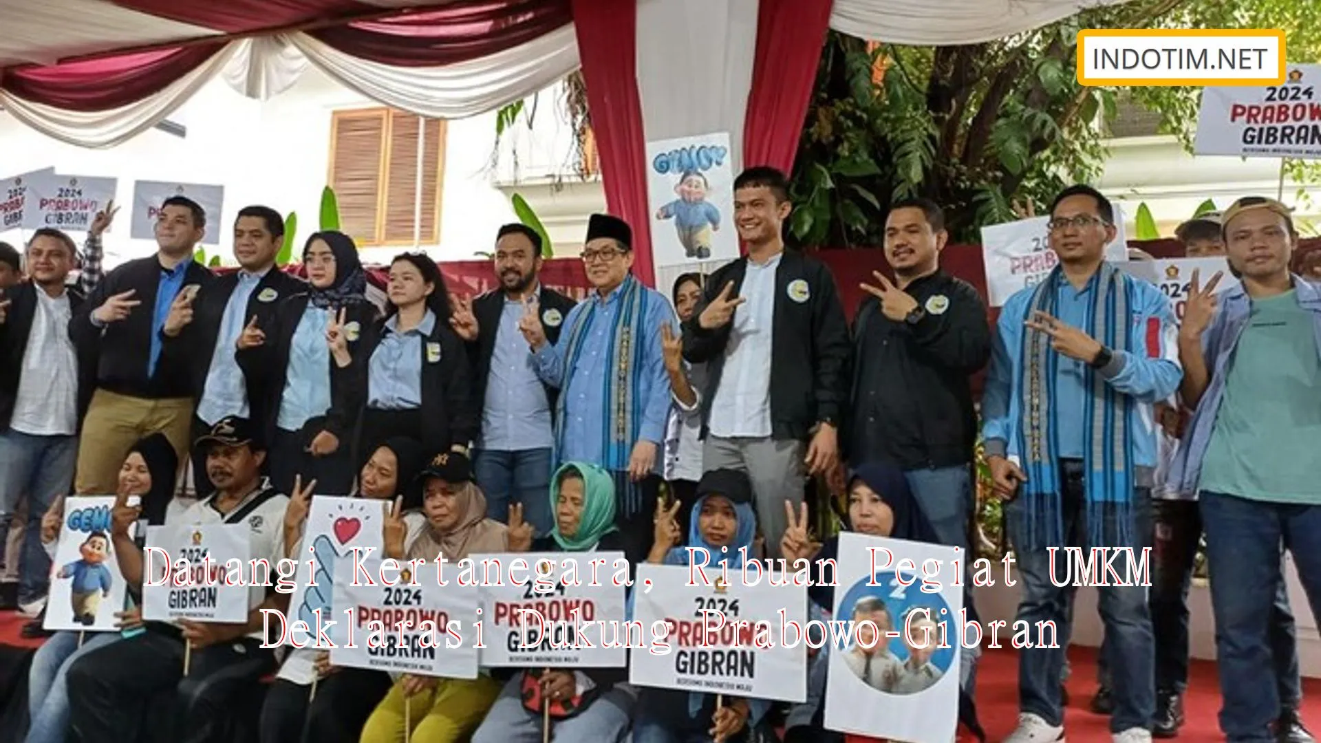 Datangi Kertanegara, Ribuan Pegiat UMKM Deklarasi Dukung Prabowo-Gibran