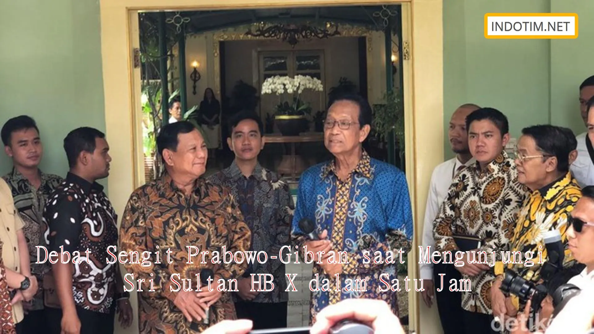 Debat Sengit Prabowo-Gibran saat Mengunjungi Sri Sultan HB X dalam Satu Jam