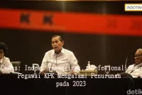 Dewas: Indeks Integritas, Profesionalitas Pegawai KPK Mengalami Penurunan pada 2023