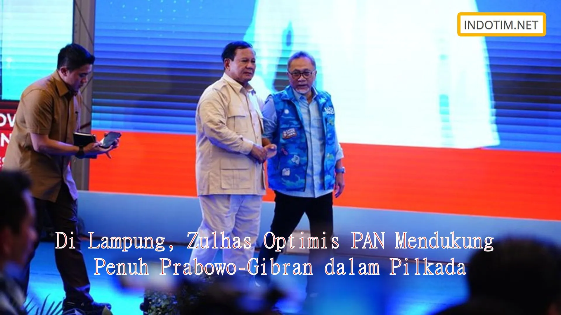 Di Lampung, Zulhas Optimis PAN Mendukung Penuh Prabowo-Gibran dalam Pilkada