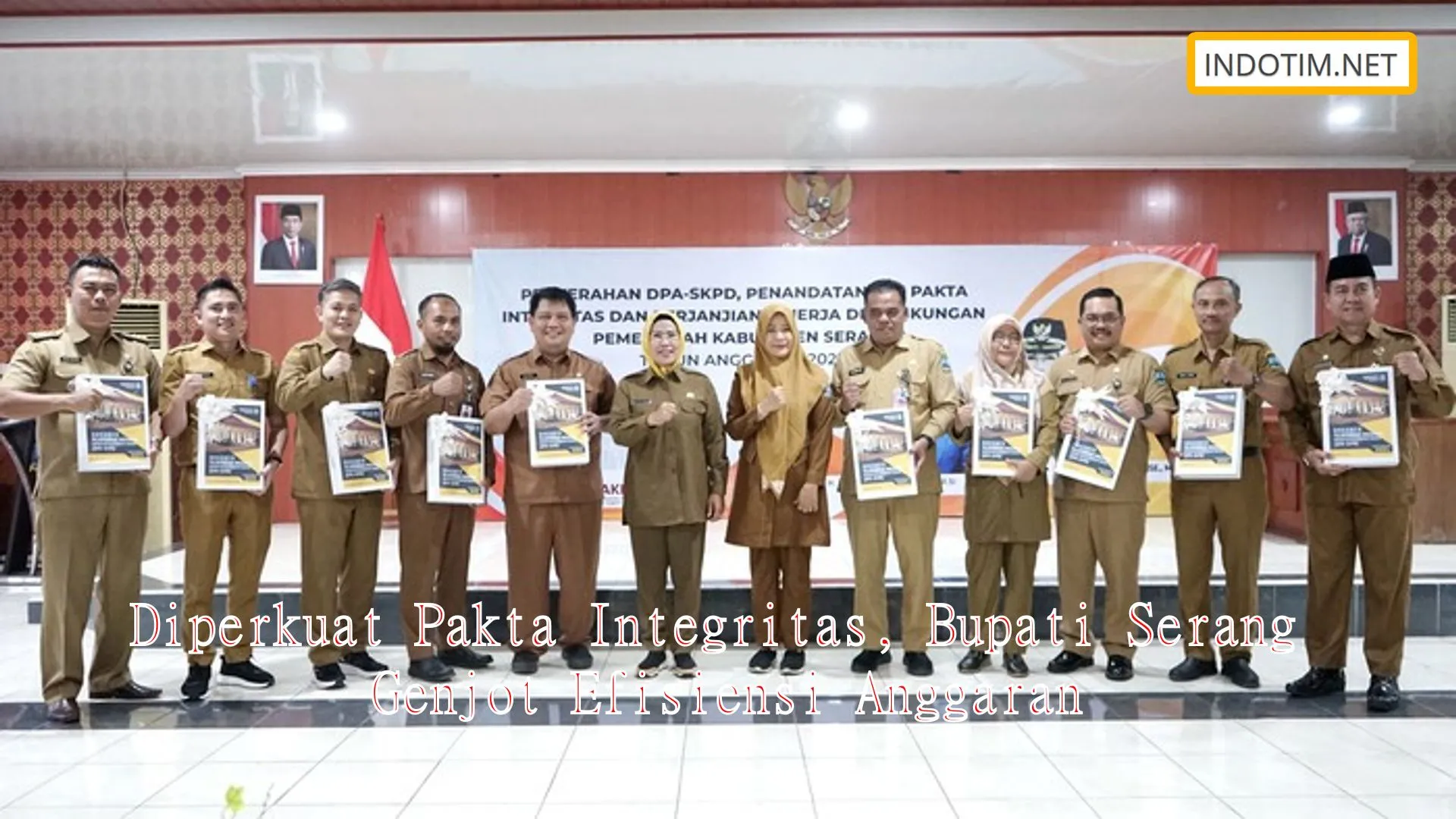 Diperkuat Pakta Integritas, Bupati Serang Genjot Efisiensi Anggaran