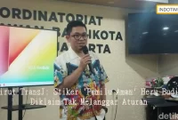 Dirut TransJ: Stiker 'Pemilu Aman' Heru Budi Diklaim Tak Melanggar Aturan