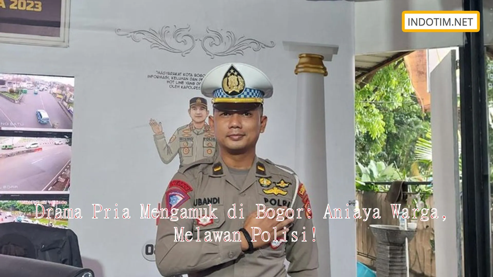 Drama Pria Mengamuk di Bogor: Aniaya Warga, Melawan Polisi!