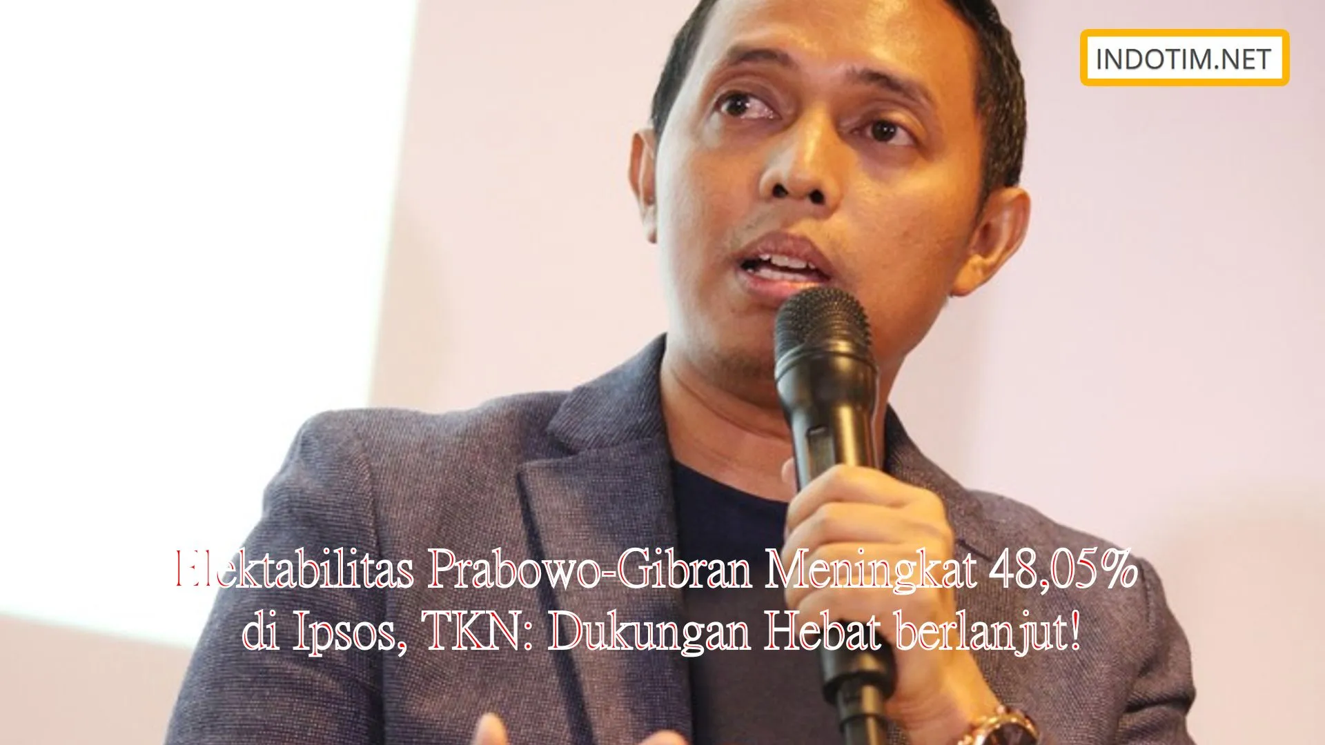 Elektabilitas Prabowo-Gibran Meningkat 48,05% di Ipsos, TKN: Dukungan Hebat berlanjut!