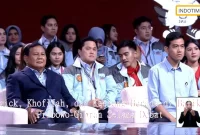 Erick, Khofifah, dan Kaesang Berada di Balik Prabowo-Gibran Selama Debat