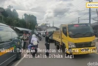 Evakuasi Tabrakan Beruntun di Puncak Selesai, Arus Lalin Dibuka Lagi