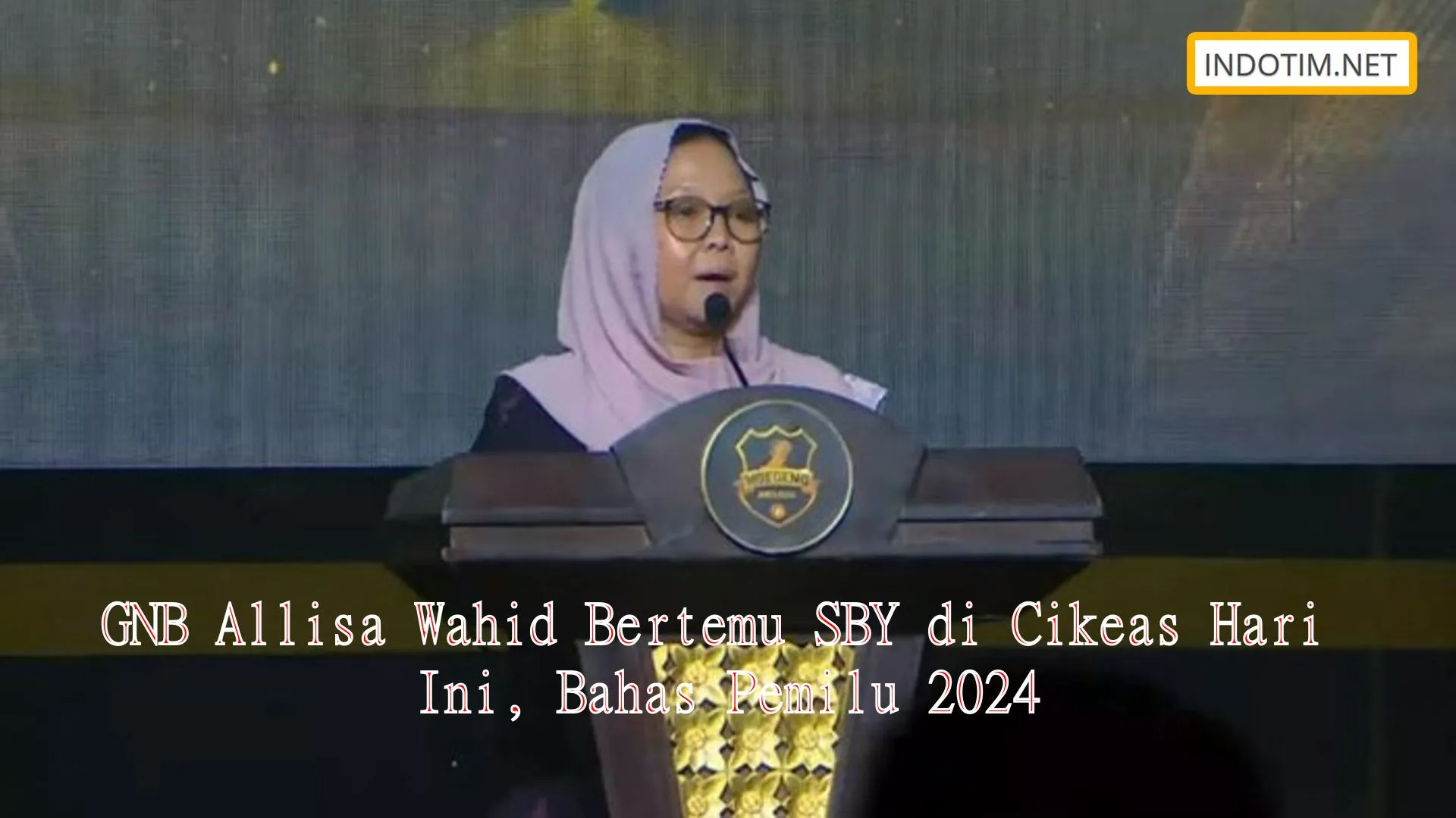 GNB Allisa Wahid Bertemu SBY di Cikeas Hari Ini, Bahas Pemilu 2024