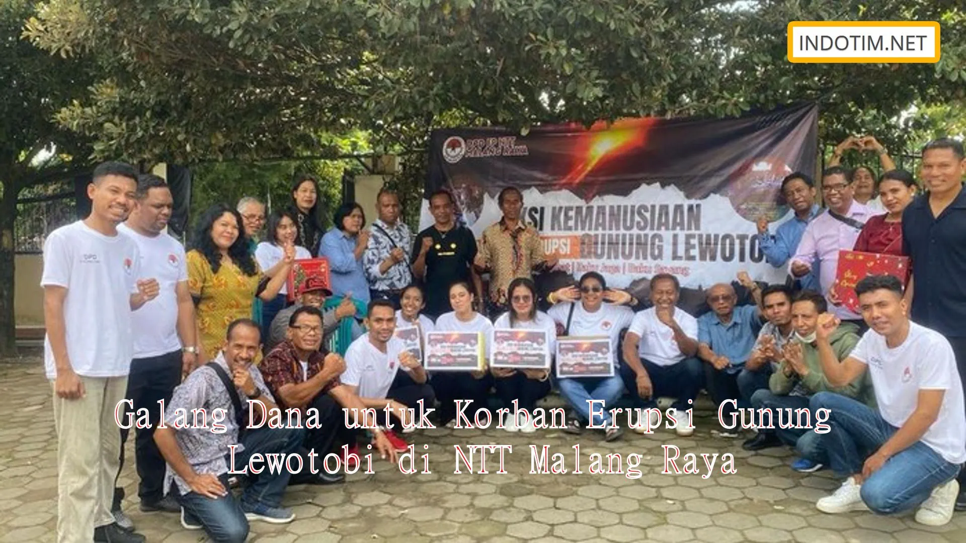 Galang Dana untuk Korban Erupsi Gunung Lewotobi di NTT Malang Raya