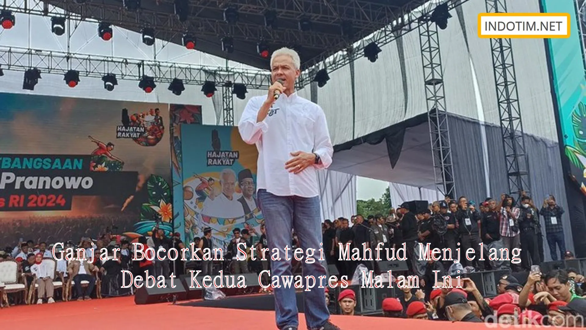 Ganjar Bocorkan Strategi Mahfud Menjelang Debat Kedua Cawapres Malam Ini