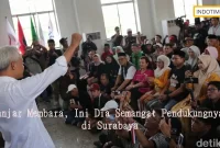 Ganjar Membara, Ini Dia Semangat Pendukungnya di Surabaya