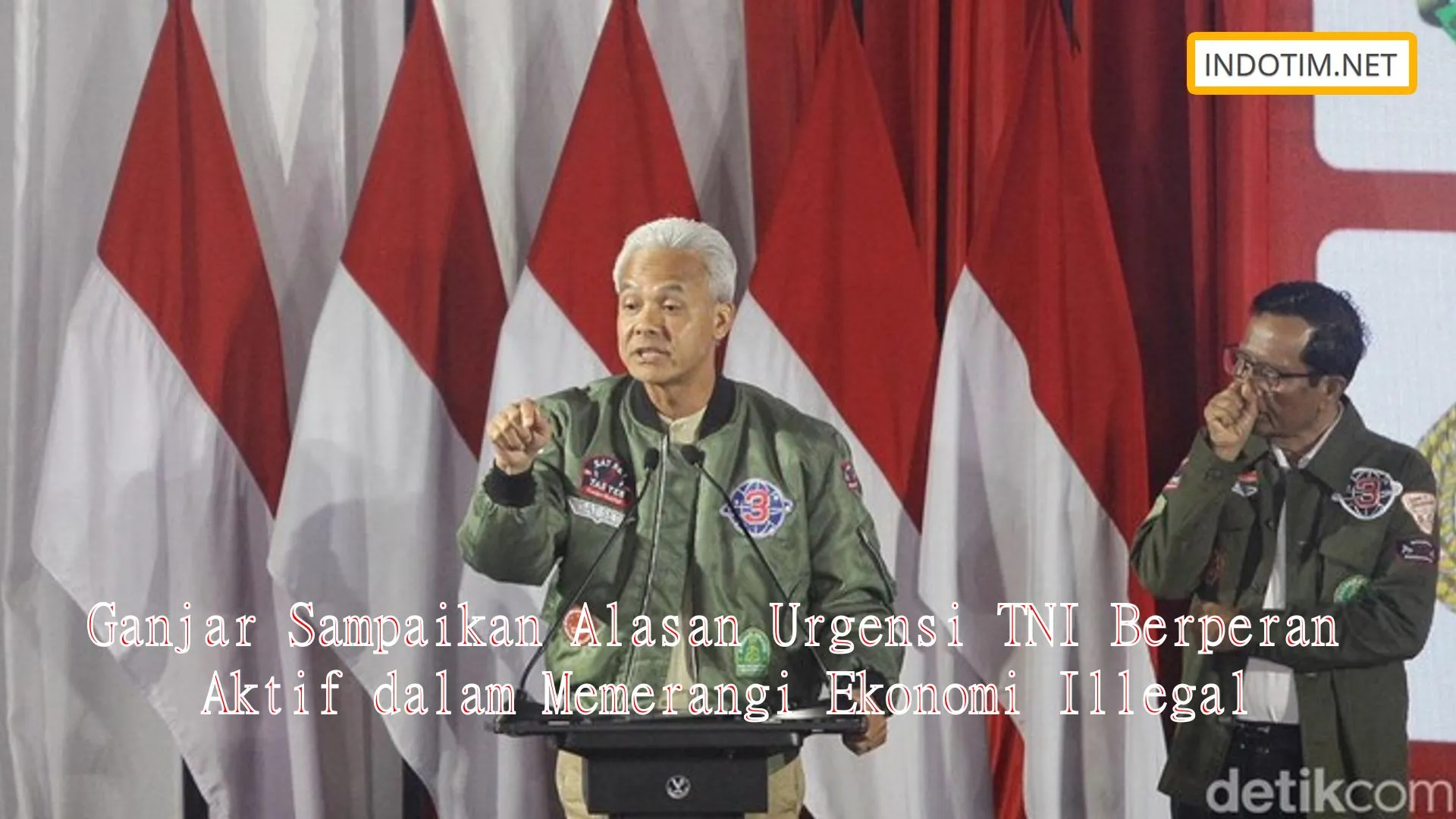 Ganjar Sampaikan Alasan Urgensi TNI Berperan Aktif dalam Memerangi Ekonomi Illegal