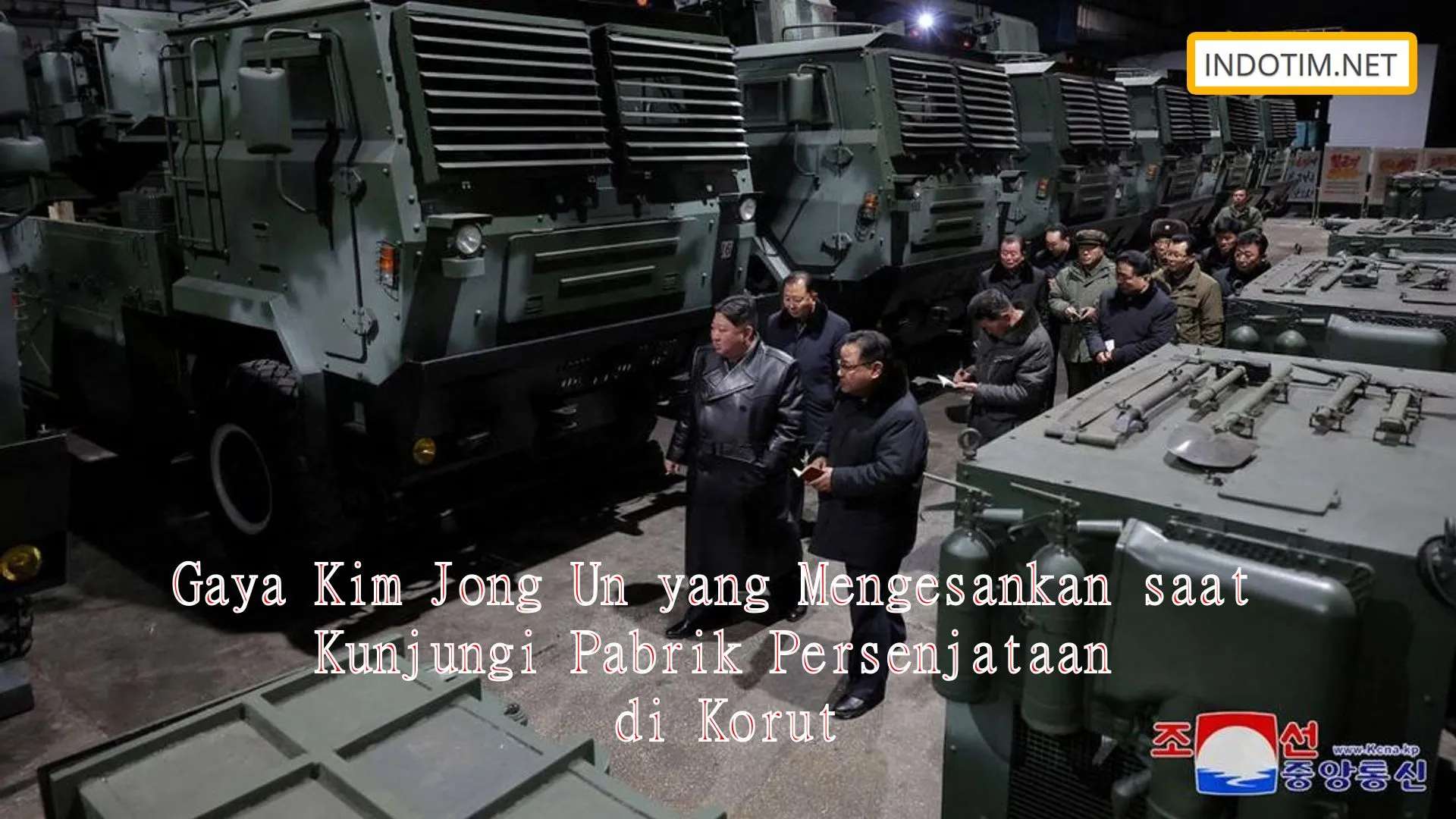 Gaya Kim Jong Un yang Mengesankan saat Kunjungi Pabrik Persenjataan di Korut