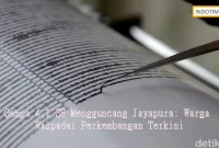 Gempa 4,1 SR Mengguncang Jayapura: Warga Waspadai Perkembangan Terkini