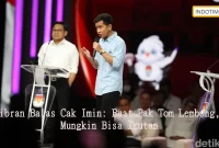 Gibran Balas Cak Imin: Buat Pak Tom Lembong, Mungkin Bisa Ikutan