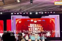 Gibran dan Erick Thohir Heboh Jelang Debat - Diskusi Seru di Jeda Keempat