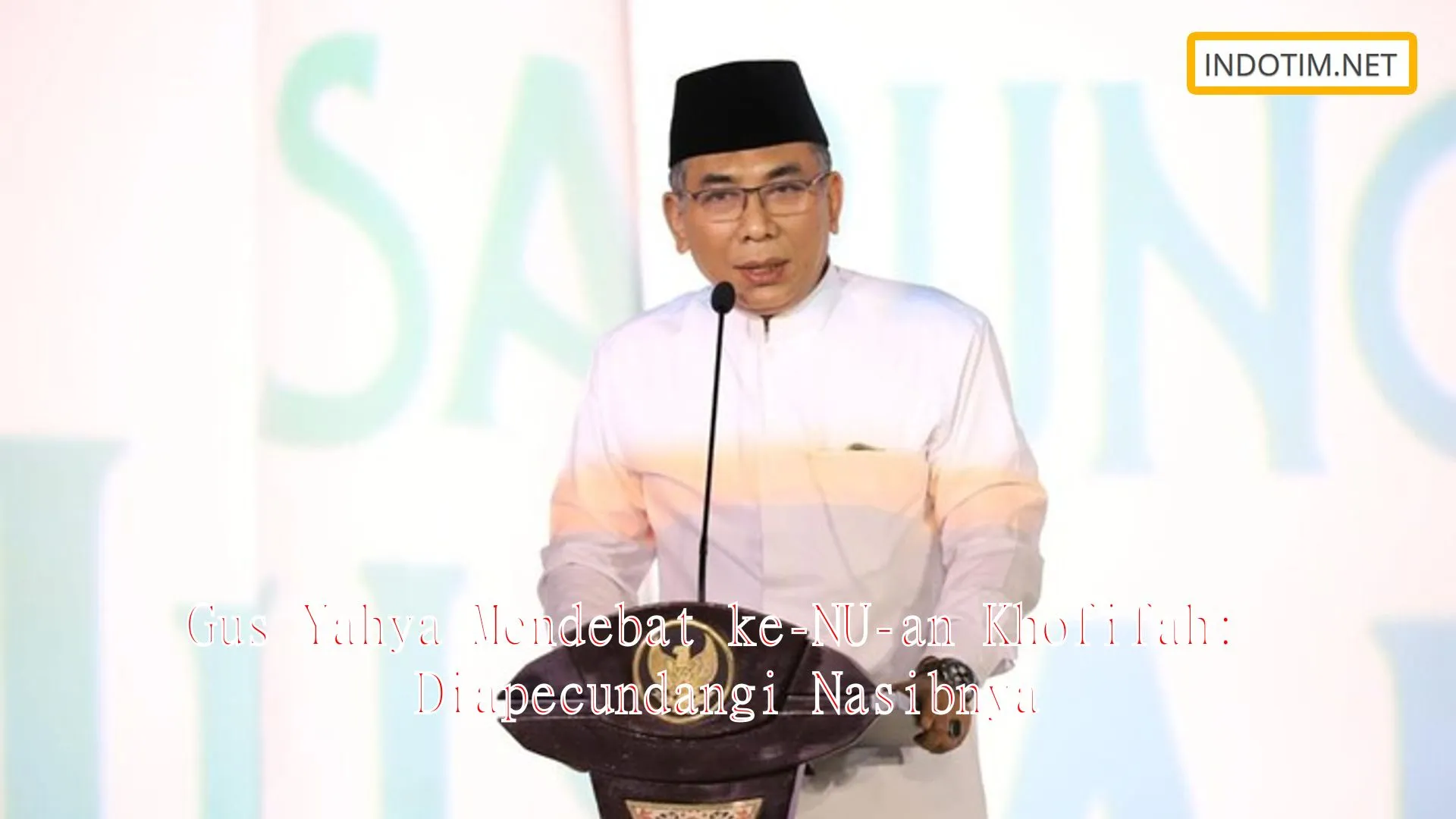 Gus Yahya Mendebat ke-NU-an Khofifah: Diapecundangi Nasibnya