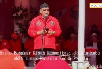 Hasto Bongkar Kisah Komunikasi dengan Kubu AMIN untuk Putaran Kedua Pemilu