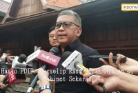 Hasto PDIP: Terselip Rasa Tidak Nyaman di Kabinet Sekarang