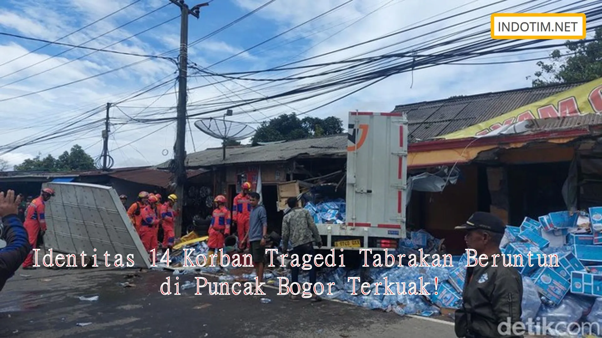 Identitas 14 Korban Tragedi Tabrakan Beruntun di Puncak Bogor Terkuak!