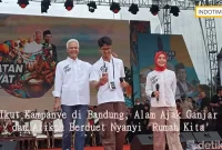 Ikut Kampanye di Bandung, Alam Ajak Ganjar dan Atikoh Berduet Nyanyi 'Rumah Kita'