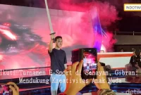 Ikuti Turnamen E-Sport di Senayan, Gibran: Mendukung Kreativitas Anak Muda