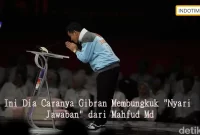 Ini Dia Caranya Gibran Membungkuk "Nyari Jawaban" dari Mahfud Md