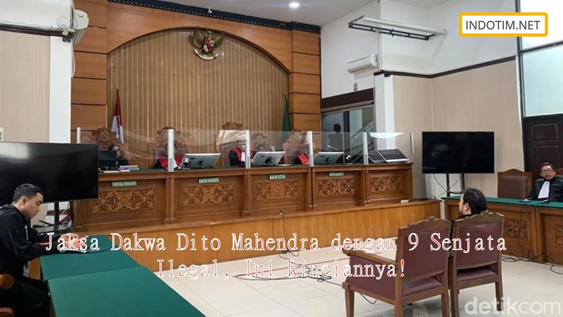 Jaksa Dakwa Dito Mahendra dengan 9 Senjata Ilegal, Ini Rinciannya!